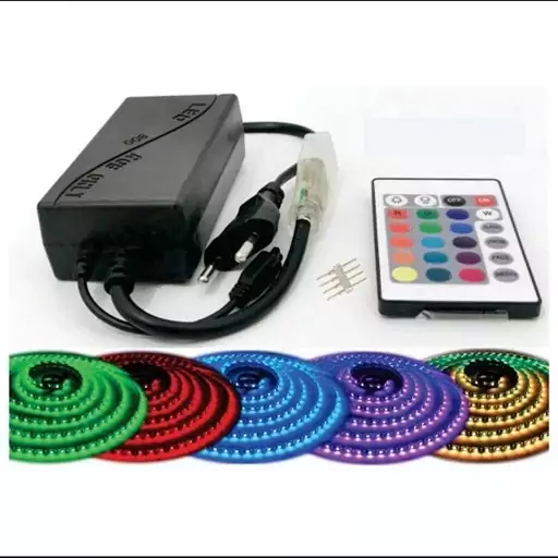 ریموت کنترل ریسه شلنگی هفت رنگ RGB  