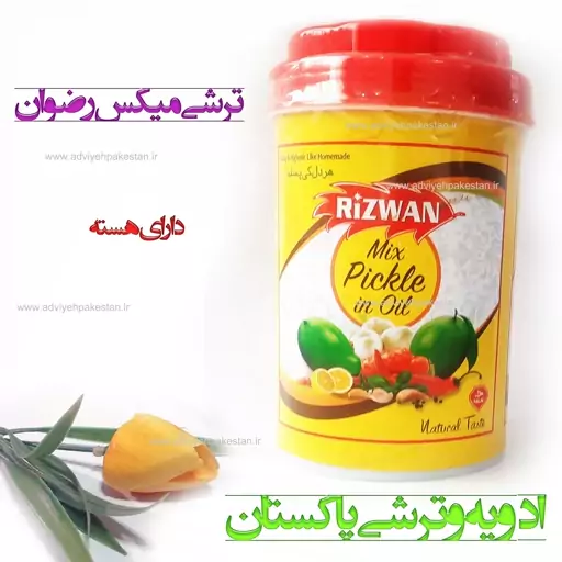 ترشی رضوان مخلوط 1کیلوگرم Mango Rizwan