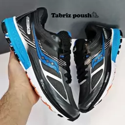 کفش اسپرت های کپی وارداتی طبی زیره eva مدل saucony ساکنی رنگ مشکی آبی