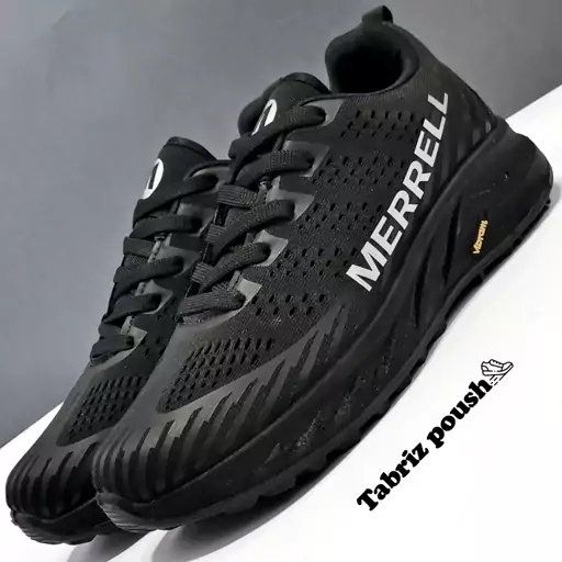 کفش کوهنوردی وارداتی طبی زیره تزریق ویبرام ضد آب مدل merrell مرل مشکی  تبریز پوش