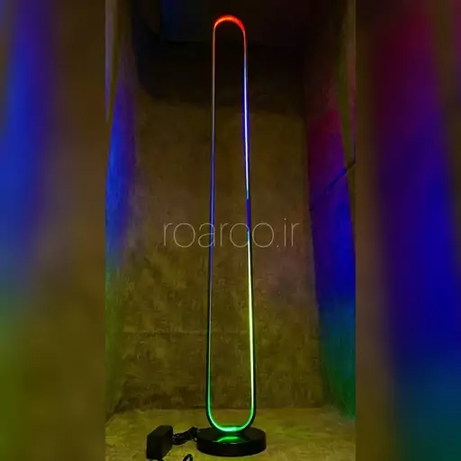 اباژور کرنر مدرن مدل بیضی نور  RGB