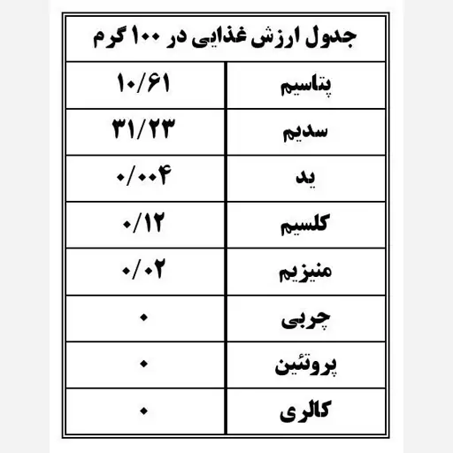 نمک کیمیا کم سدیم حاوی پتاسیم ، منیزیم و کلسیم یددار 500 گرم بسته 6 عددی