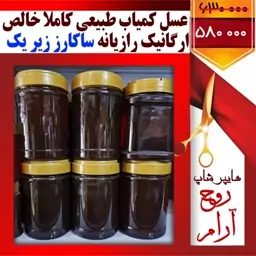 عسل کمیاب رازیانه کاملا طبیعی خالص و ارگانیک ساکارز زیر یک درصد و پرولین بالا