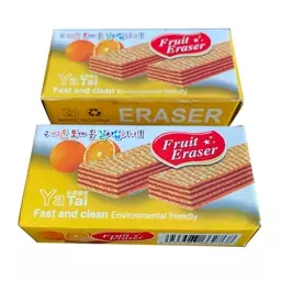 پاک کن میوه ای عطری YaTai مدل Fruit Eraser با عصاره پرتقال بسته 2 عددی