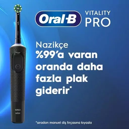 مسواک برقی اورال بی مدل Vitality Pro Protect X Clean رنگ مشکی 