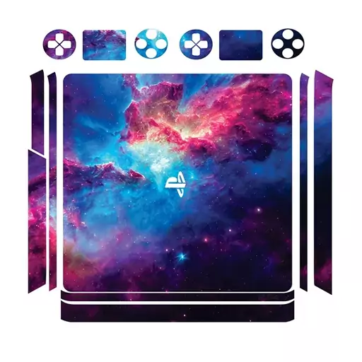 اسکین(برچسب)Playstation 4-مدل اسلیم-طرح space-کد03-سفارشی