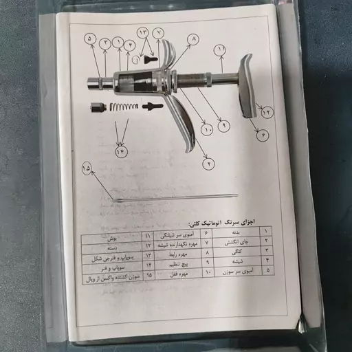 سرنگ اتوماتیک کلتی مخصوص حیوانات5cc