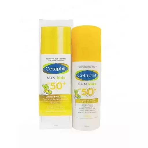 کرم ضد آفتاب کودک ستافیل Sun kids Spf50 حجم 150 میلی لیتر