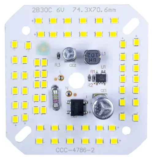 چیپ ال ای دی 60 وات 220 ولت مهتابی خازن دار
