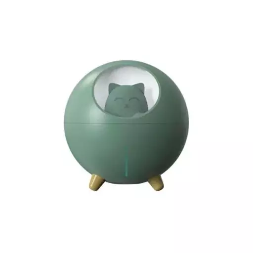 دستگاه بخور و رطوبت ساز سرد مدل Planet Cat Humidifier سبز