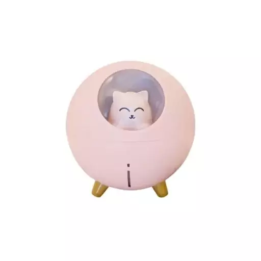 دستگاه بخور و رطوبت ساز سرد مدل Planet Cat Humidifier صورتی