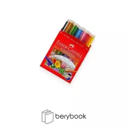 faber-castell / مداد رنگی / 24 رنگ / جعبه مقوایی طرح گل