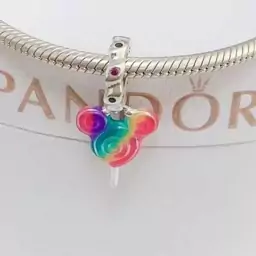 چارم آویز نقره پاندورا میکی موس آبنباتی دیزنی (دستبند،گردنبند) pandora