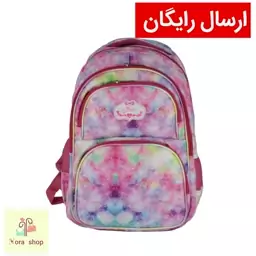 کوله پشتی دخترانه طرح آبرنگی 03