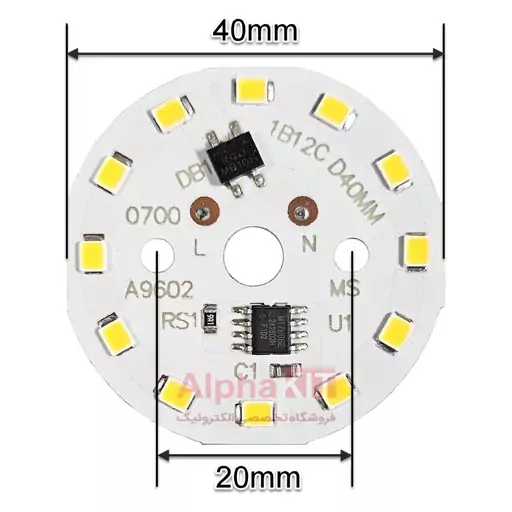 چیپ ال ای دی 10 وات 220 ولت سفید آفتابی برند MS