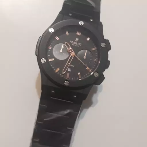 ساعت مردانه هابلوت -بند استیل مشکی- HUBLOT 