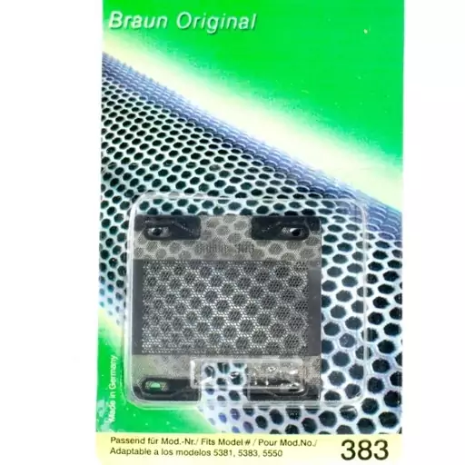 توری ریش تراش براوون مدل 383      (کیفیت عالی)  BRAUN       توری ریش تراش براوون 383       (مطابق تصویر)