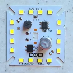 چیپ ال ای دی 16 وات ماژول دی او بی خازن دار  رنگ سفید  مهتابی برند دی او بی مناسب جهت تعمیر لامپ  chip led dob  10w 220v