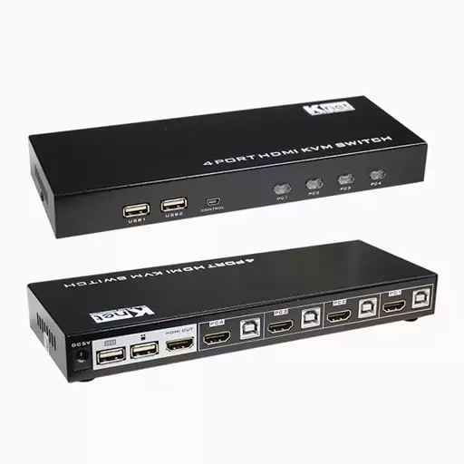 سوییچ HDMI KVM چهار پورت کی نت مدل KNET K-SWKH404