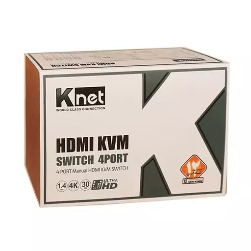 سوییچ KVM چهار پورت HDMI کی نت مدل KNET K-SWKHM004