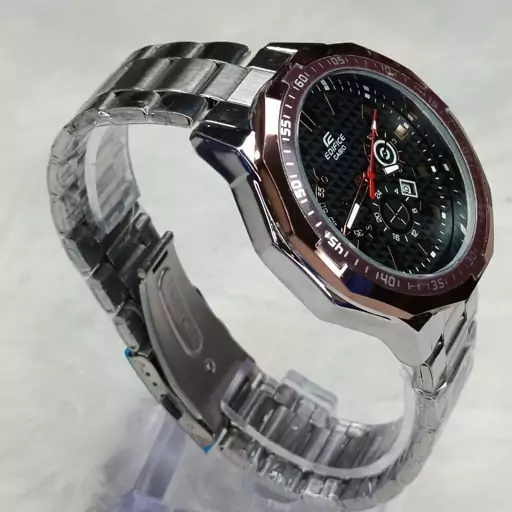 ساعت مچی مردانه بند استیل طرح سه موتوره کاسیو ادیفایس Casio