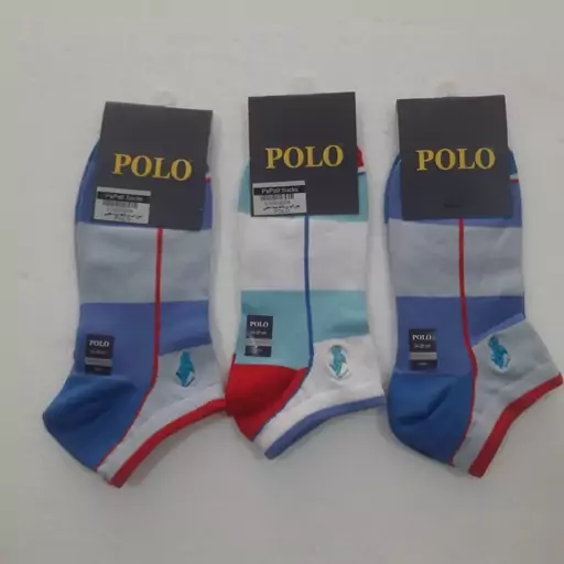 جوراب مردانه مچی نخ پنبه برند POLO