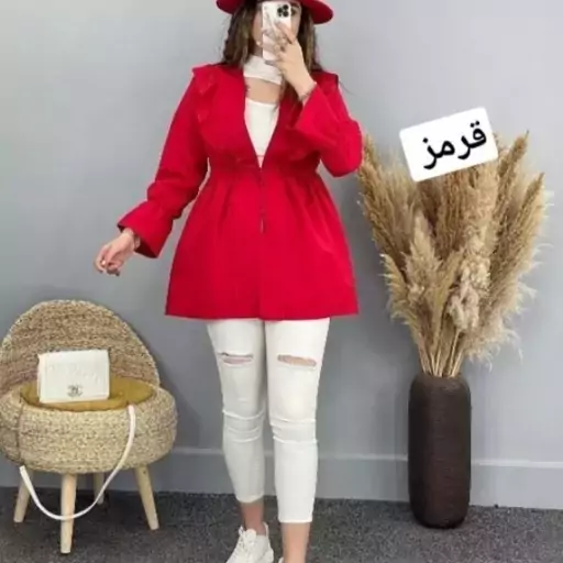 مانتو عروسکی دخترانه و زنانه داکرون چین دار ارسال رایگان 