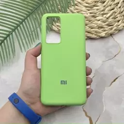 قاب گوشی Xiaomi 12T - Xiaomi 12T Pro - Redmi K50 Ultra شیائومی سیلیکونی پاک کنی اورجینال داخل پارچه ای رنگ سبز کد 24704