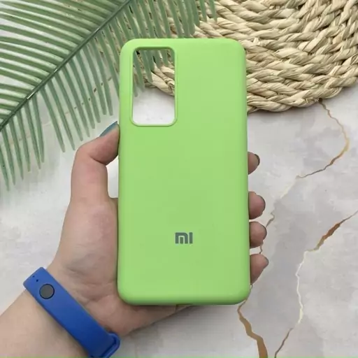 قاب گوشی Xiaomi 12T - Xiaomi 12T Pro - Redmi K50 Ultra شیائومی سیلیکونی پاک کنی اورجینال داخل پارچه ای رنگ سبز کد 24704