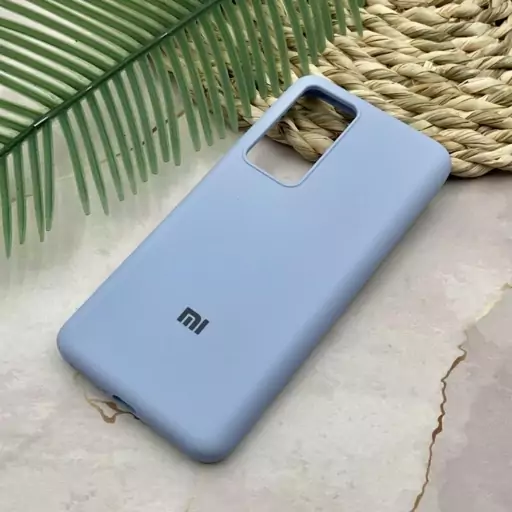 قاب گوشی Xiaomi 12T - Xiaomi 12T Pro - Redmi K50 Ultra شیائومی سیلیکونی پاک کنی اورجینال داخل پارچه ای رنگ آبی روشن کد 9