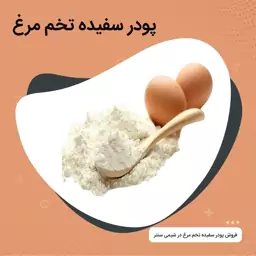 پودر سفیده تخم مرغ خالص 100 گرمی 