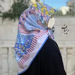 روسری ابریشم مجلسی زنانه چهل تکه هزاررنگ