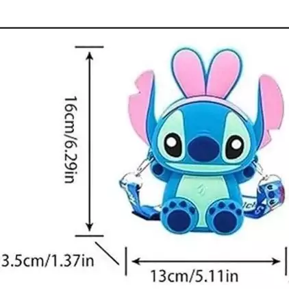 کیف سیلیکونی رودوشی بچه گانه کد 3 طرح استیچ stitch disney 