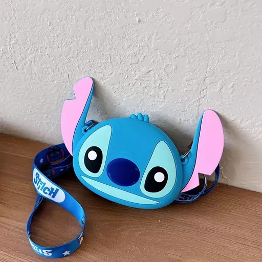 کیف سیلیکونی رودوشی بچه گانه کد 5 سایز کوچک طرح استیچ stitch disney 