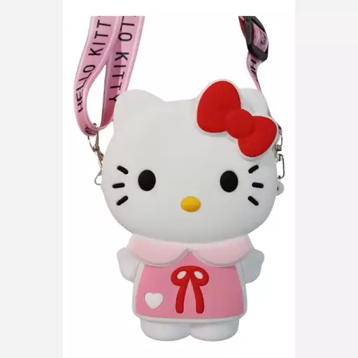 کیف سیلیکونی رودوشی بچه گانه سایز بزرگ کد 1 طرح کیتی hello kitty