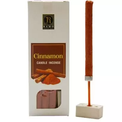 عود کندل رامو مدل دارچین cinnamon candle incense ramo بسته 6 عددی ضخیم