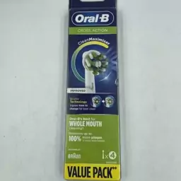 یدک مسواک برقی اورال بی مدل کراس اکشن Oral-B CROSS ACTION بسته 4 عددی