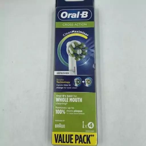 یدک مسواک برقی اورال بی مدل کراس اکشن Oral-B CROSS ACTION بسته 4 عددی