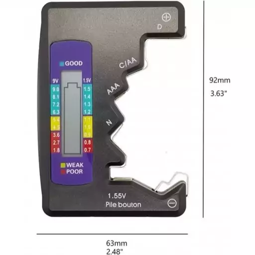 تستر باتری دیجیتالی مدل Universal-01