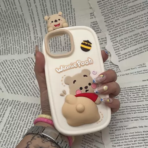 قاب عروسکی WINNIE POOH  آیفون IPHONE 13