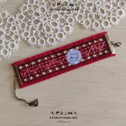 اکسسوری و دستبند زنانه گلدوزی دستدوز (کد 200)