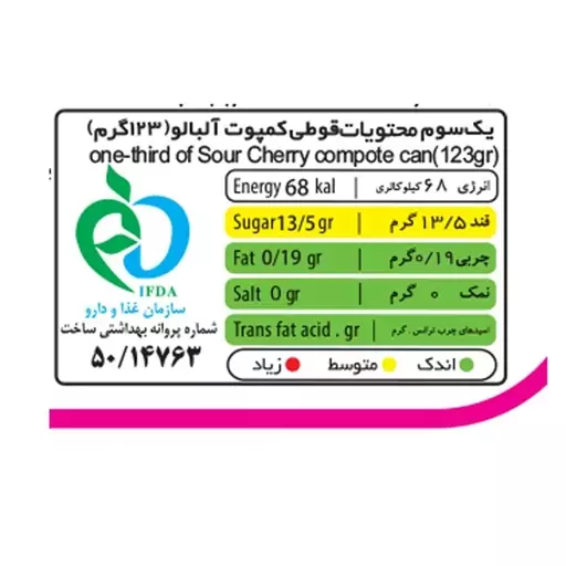 کمپوت آلبالو شیفته - 370 گرم بسته 3 عددی به همراه کمپوت گیلاس شیفته - 370 گرم بسته 3 عددی