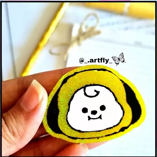 سرکلیدی baby chimmy(جاکلیدی طرح کارکتر bt21 ،جاسوئیچی جیمین)