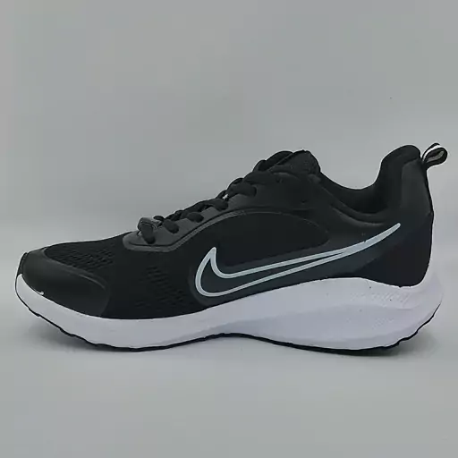 کفش کتانی راحتی و پیاده روی نایک سبک و طبی مشکی زیر سفید Nike 