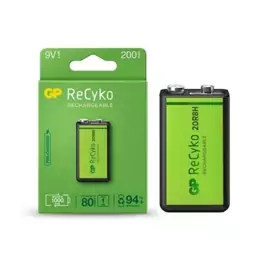 باتری کتابی 9V قابل شارژ GP RECYCO 200 mah