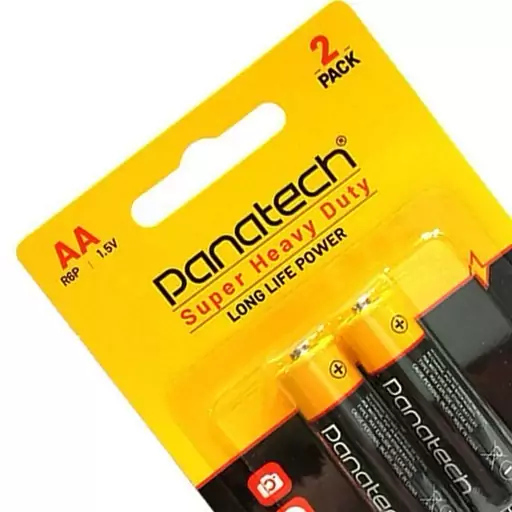 باتری قلم AA پاناتک PANATECH مدل R6P بسته دوعددی.وارداتی.بدون واسطه