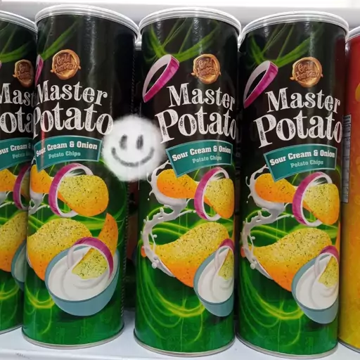 چیپس پیاز جعفری مستر پوتیتو Master potato ترکیه با وزن 160 گرم