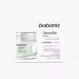 کرم ضد جوش و لایه بردار صورت باباریا babaria مدل گلیکولیک اسید Glycolic Acid حجم 50 میل