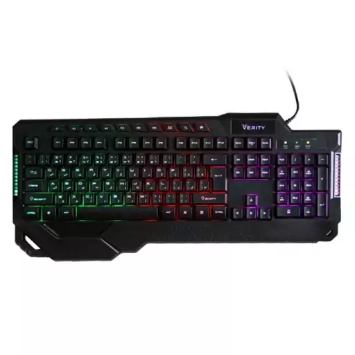 موس و کیبورد گیمینگ سیمی RGB وریتی مدل V-KB6121GCW