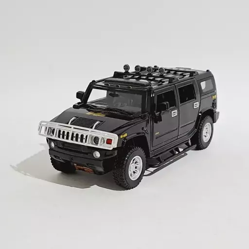 ماکت ماشین فلزی Hummer H2 رنگ مشکی مقیاس یک بیست و چهارم